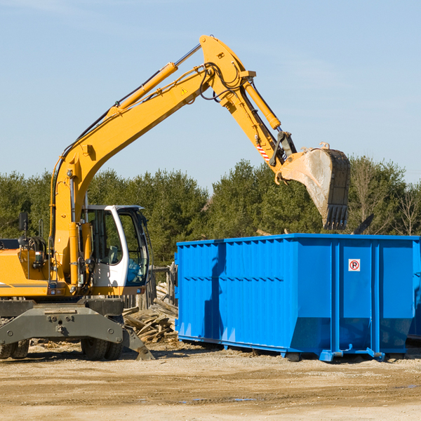 what are the rental fees for a residential dumpster in Half Way